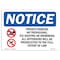 Signmission OSHA Notice Sign, 5" Height, 7" Width, Private Property No Trespassing Sign With Symbol, Landscape OS-NS-D-57-L-17860 - alternate 1